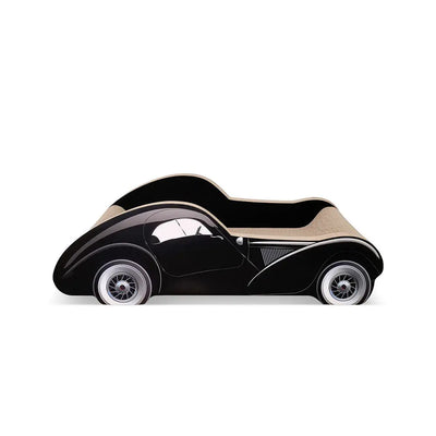 Zodiac Black Car Shaped Cat Scratcher: Fun Corrugated Cardboard Play Area
