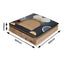 Zodiac Black Penguin Cat Scratcher: Durable, Fun, Engaging Square Design for Play