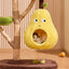 Multi-Level Cat Tree: Pear Hammock, Cozy Cat House, Scratching Posts for Feline Fun