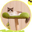 Multi-Level Cat Tree: Pear Hammock, Cozy Cat House, Scratching Posts for Feline Fun