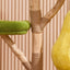 Multi-Level Cat Tree: Pear Hammock, Cozy Cat House, Scratching Posts for Feline Fun
