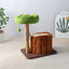 CMISSTREE Single-Level Tree Hollow Solid Wood Cat Tree - Sturdy & Durable
