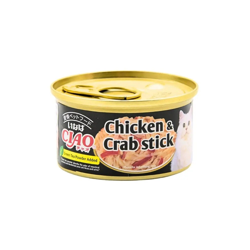 CIAO Chicken Fillet & Crab Stick in Jelly Cat Food Canned Delight 75g