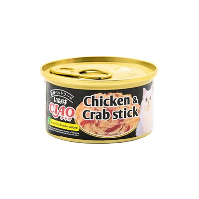 CIAO Chicken Fillet & Crab Stick in Jelly Cat Food Canned Delight 75g