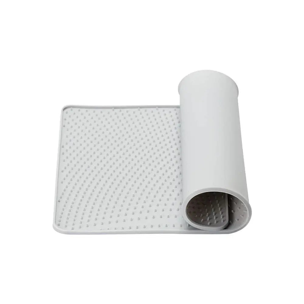 Pidan Grey Cat Litter Mat: Easy Clean, Non-Slip, Traps Litter, Odour Control
