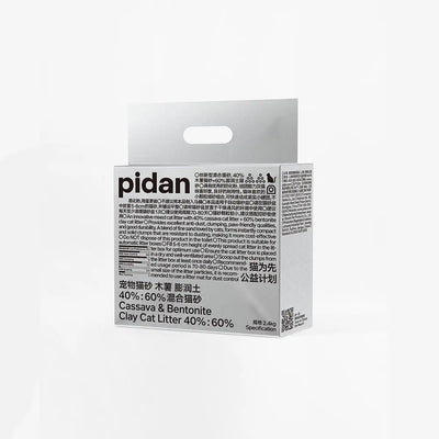 Pidan Cassava Bentonite Cat Litter - Odour Control, Fast Clumping, 2.4kg, 6L