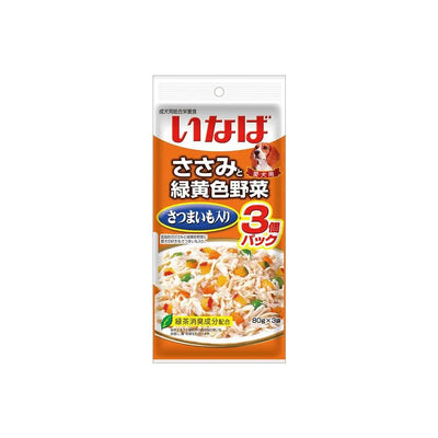 Ciao Dog Pouch Chicken Fillet with Sweet Potato and Veggies QDR-21 60g x 3