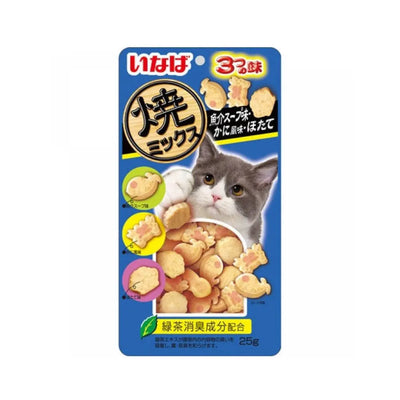 CIAO Soft Bites Mix Chicken Fillet, Bonito, Seafood, Crab for Cats