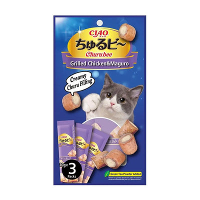 CIAO Churu Grilled Chicken & Maguro Puree Treat for Cats