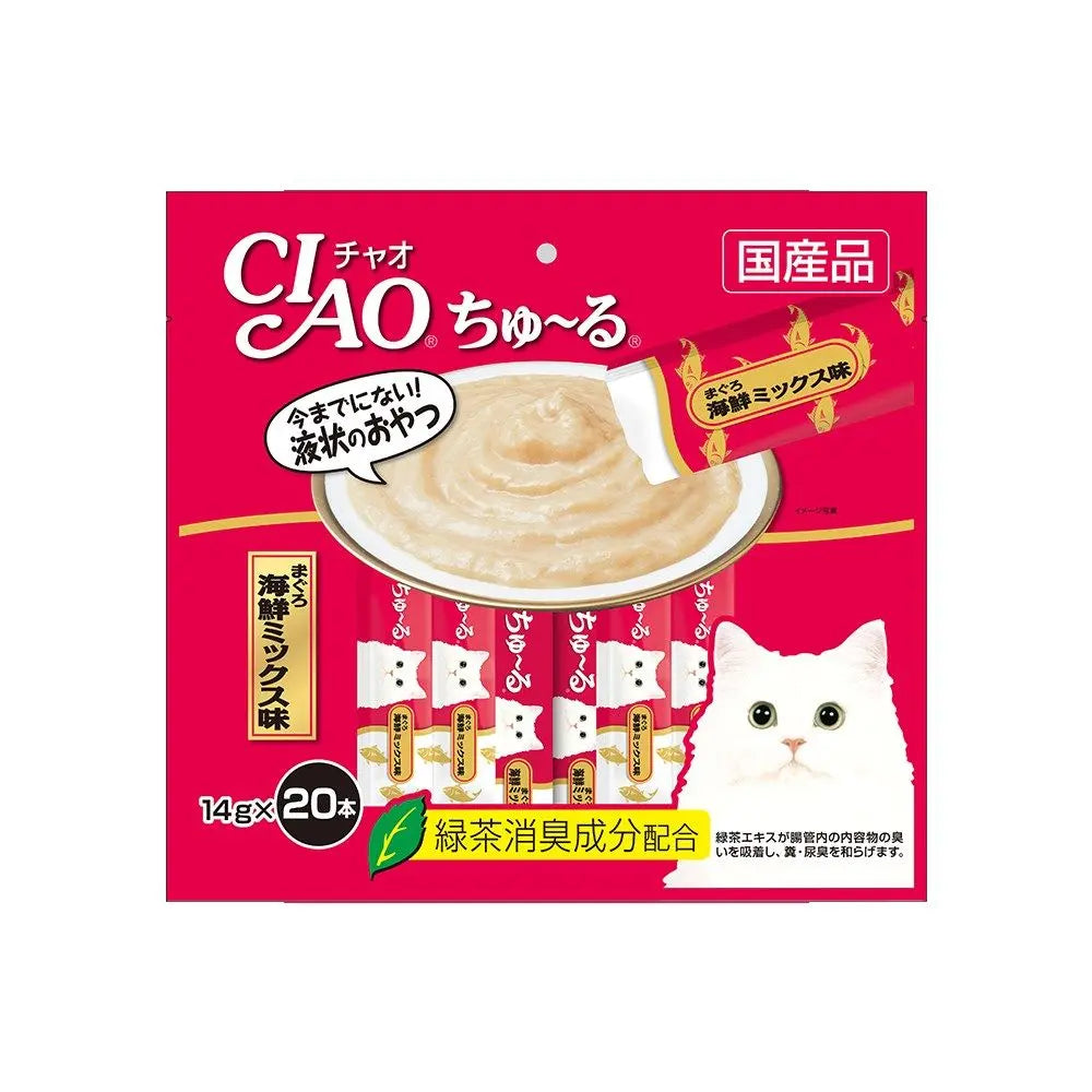 CIAO Churu Puree Cat Wet Treat White Meat Tuna 14g x 20 - SC-127