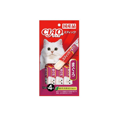 CIAO Stick Tuna Maguro in Jelly Cat Treat 15g x 4 Pack