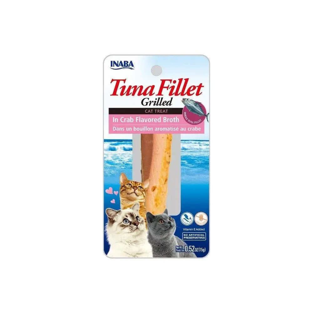 Inaba Grilled Tuna Fillet in Crab Broth: Delicious, Grain-Free Cat Treat