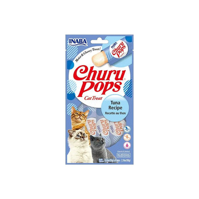 Delicious Inaba Churu Pops Tuna Recipe Cat Treats 15g x 4 Pack