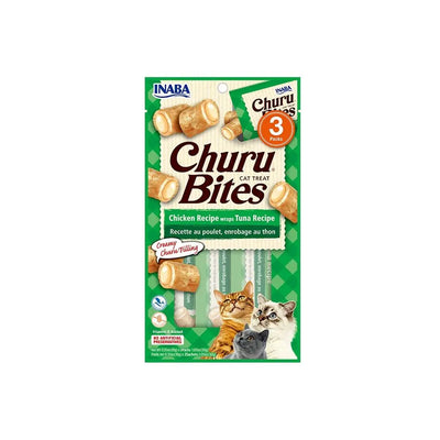 Inaba Churu Bites Tuna Cat Treats - Delicious Soft & Chewy Snack