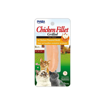 Inaba Grilled Chicken Fillet: Savory Chicken Broth, 15g, Delicious Pet Treat
