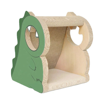 Zodiac Dinosaur Cat Scratcher Tree: Fun Play, Scratching Post, Cosy Hideout