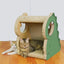 Zodiac Dinosaur Cat Scratcher Tree: Fun Play, Scratching Post, Cosy Hideout