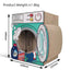 Zodiac Corrugated Cat Scratcher Washing Machine Green - Fun Feline Activity