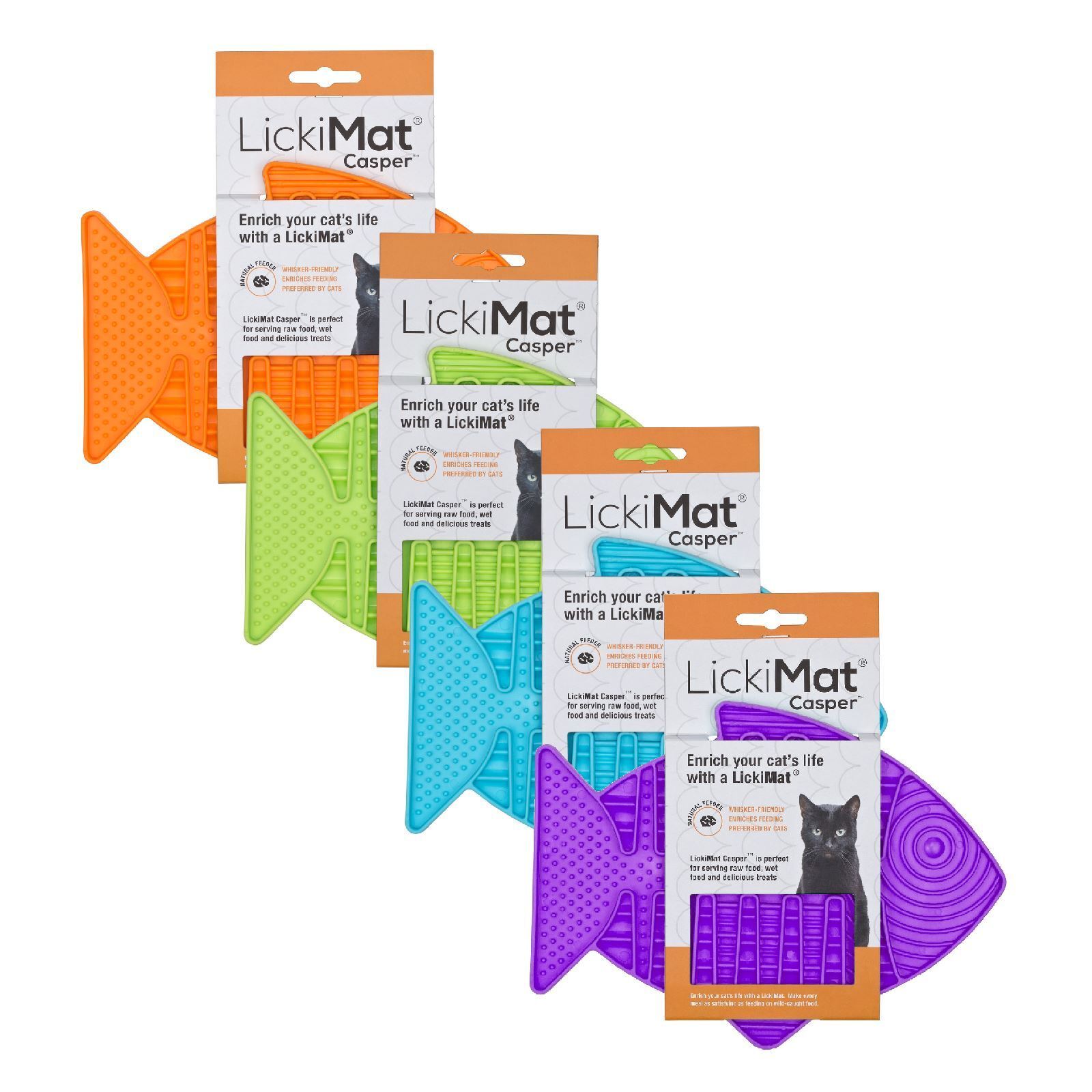 LickiMat Casper Slow Food Bowl for Cats Lickimat