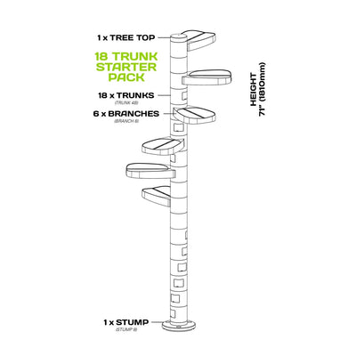 Monkee Tree for Cats - 18 Trunk Starter Pack Monkee Tree